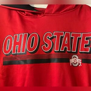Ohio State Hoodie Mens L - OSU Buckeyes Red Varsity Authentic Apparel Football
